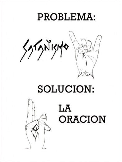 Problema Satanismo: Solución la Oración (revista)