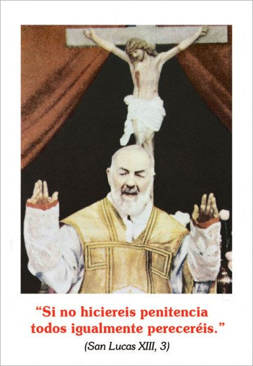 Si no hiciereis penitencia todos igualmente perecereis